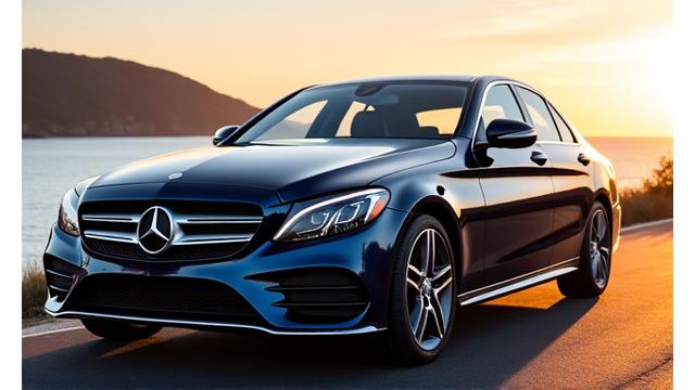 Mercedes-Benz C-Class impeccably clean with deep gloss after detailing